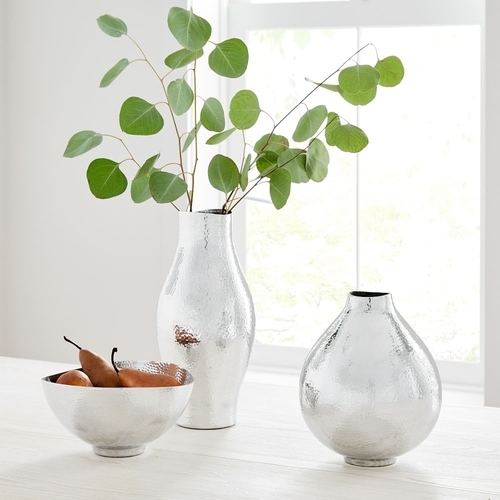 Sanibel Textured Ceramic Vases - White