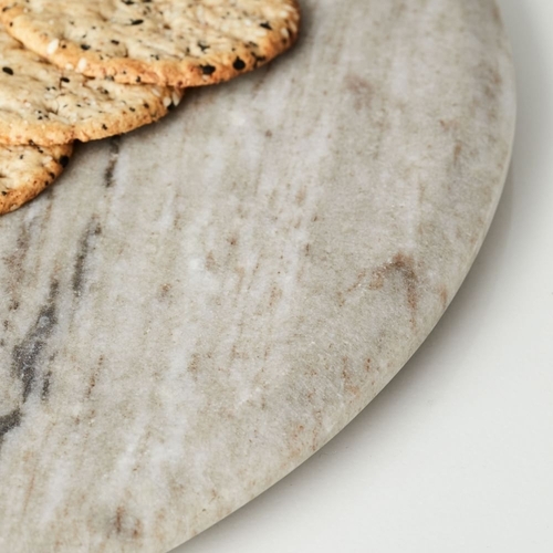 Marble + Copper Handled Cheese Board
