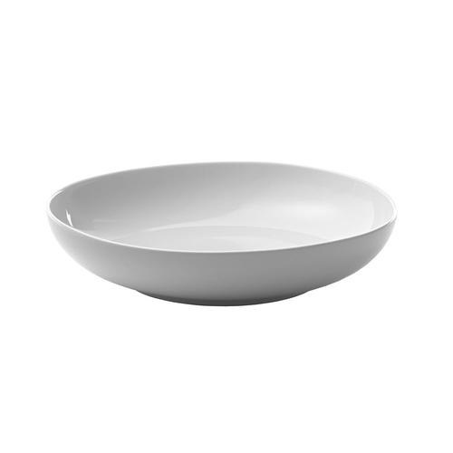 Organic Shaped Low Bowl, Set of 4 - White