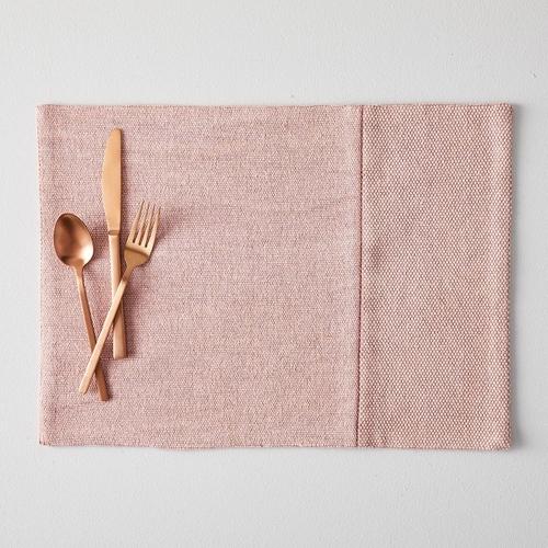 Cotton Canvas Placemats, Set of 2, Stone White