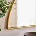 Half-Moon Metal Wall Mirror