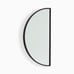 Half-Moon Metal Wall Mirror