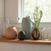 Organic Ceramic Black Vase