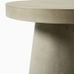Concrete Pedestal Round Side Table