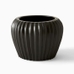 Sanibel Ceramic Tabletop Planter, Black