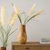 Faux Pampas Grass, 76'', White, Set of 3