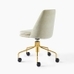 Finley Swivel Office Chair, Distressed Velvet