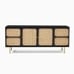 Ida (68") Woven Media, Black/Natural