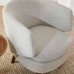Crescent Lounge Chair , Linen , Frost Gray