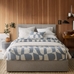 Emmett Grid Tufted Side Storage Bed, Chenille Tweed, Frost Gray