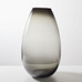 Foundations Glass Tapered Vase, Silver