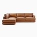 Haven Leather 2-Piece Chaise Sectional (108")