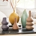 Crackle Glaze Ocean Oval Ceramic Vases