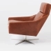 Austin Leather Swivel Armchair