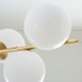 Sphere & Stem 7-Light Chandelier - Milk