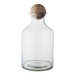 Glass Decanters with Wood Stoppers