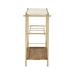 VANNES MARBLE WOOD BAR CART