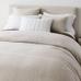 European Flax Linen Mini Waffle Duvet, Natural Flax