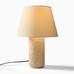 Colin King Travertine Table Lamp (20"–29")
