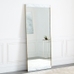 Marble & Brass Floor Mirror, White