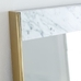 Marble & Brass Floor Mirror, White