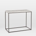 Streamline 28" Marble Top Rectangle Side Table 