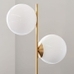 Sphere & Stem 2-Light Floor Lamp