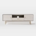 Modernist Wood & Lacquer Media Console (68