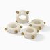 Marble and Metal Napkin Rings