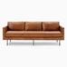 Axel Leather Sofa (60"–89")