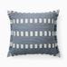 Outdoor Modern Block Fringe Pillow