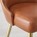 Mid-Century Leather Counter Stool