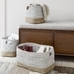 Two-Tone Woven Baskets - Natural/White