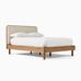 Miles Wood & Upholstered Bed