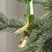 Glass Green Iris Clip-On Ornament