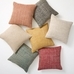 Two Tone Chunky Linen Pillow Cover