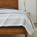 Variegated Luxe Linen Running Stripe Blanket