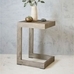Portside C-Side Table, Weathered Gray (17")