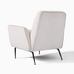 Kip Flare Arm Chair With Contrast Piping