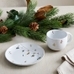 Skiers Stoneware Dinnerware Collection , Set of 4