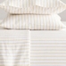 Organic Washed Cotton Percale Simple Stripe Pillow Covers