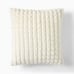Bubble Quilted Fur Pillow Cover