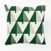 Crewel Colorblock Trees Pillow Cover