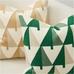 Crewel Colorblock Trees Pillow Cover