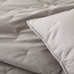 Organic Washed Cotton Quilt & Sham, Pearl Grey