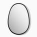 Organic Textured Metal Oval Wall Mirror