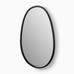 Organic Textured Metal Oval Wall Mirror