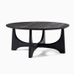 Tanner 40" Round Solid Wood Coffee Table , Black