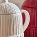 Cable Knit Hat Figural Stoneware Mug