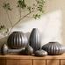 Metallic Ceramic Bud Vases